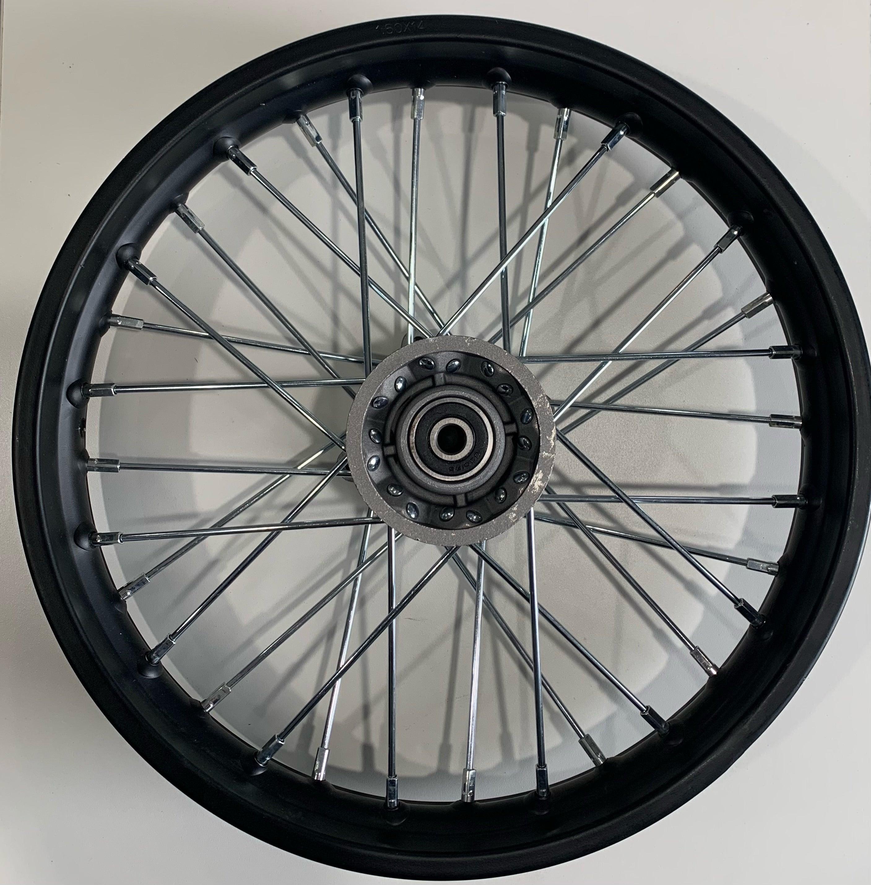 Llanta de rueda delantera XTR S3 de 14" 1.60-14 con conjunto de rodamientos de 12 mm para Dirt Pit Bike