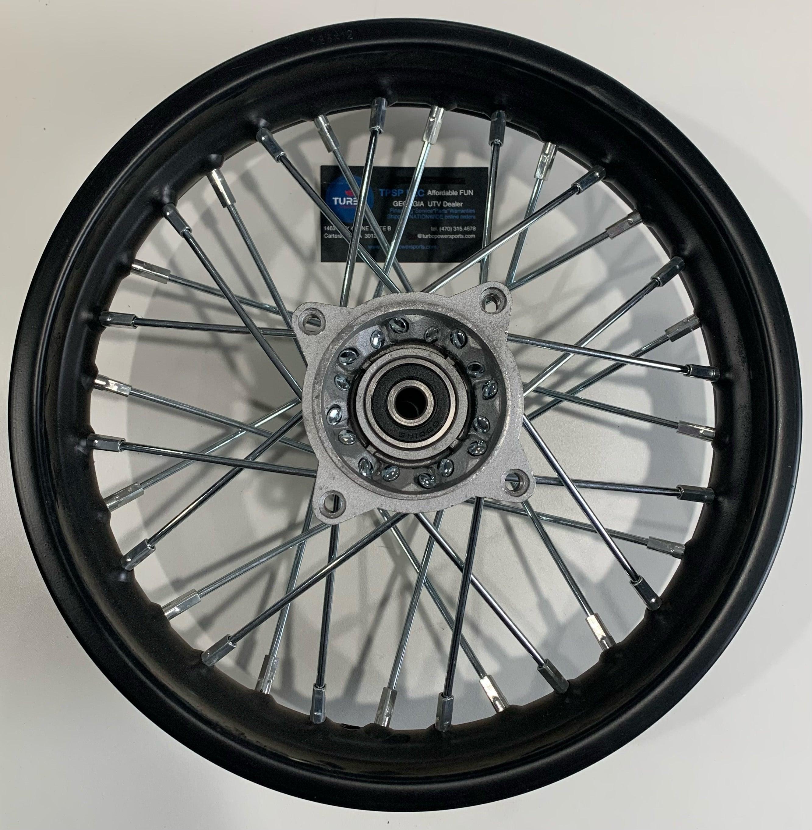 XTR S3 12" Rear Wheel Rim 1.85x12 with 12mm Bearing Assembly for Dirt Pit Bike