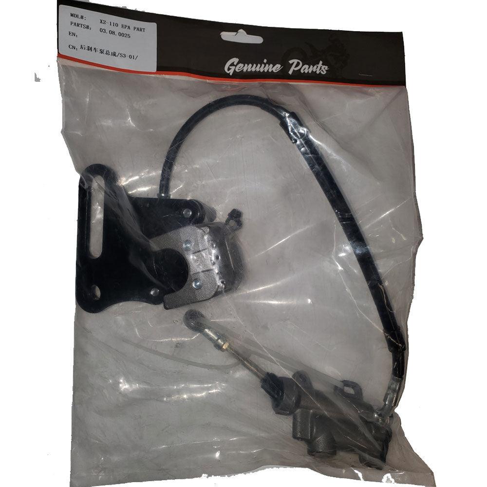 XTR S3 Rear Hydraulic Brake Assembly for Pit Bike - TurboPowersports.com