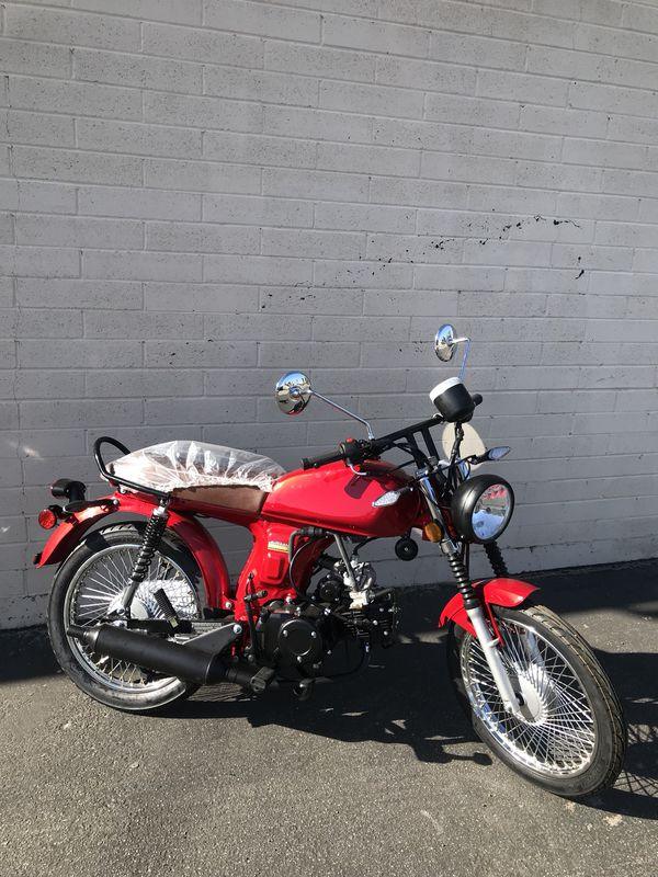 Limited Edition Nostalgia 125cc 4 Speed Simi Automatic -Speed Manual Motorcycle Scooter - TurboPowersports.com