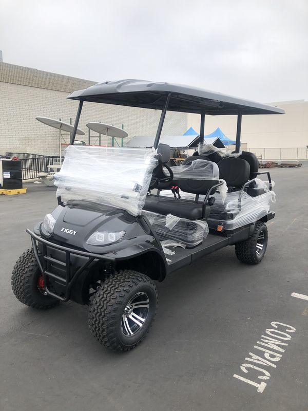 ZIGGY 4+2 LIFTED ELECTRIC 4 KW 6 SEAT GOLF CART - TurboPowersports.com