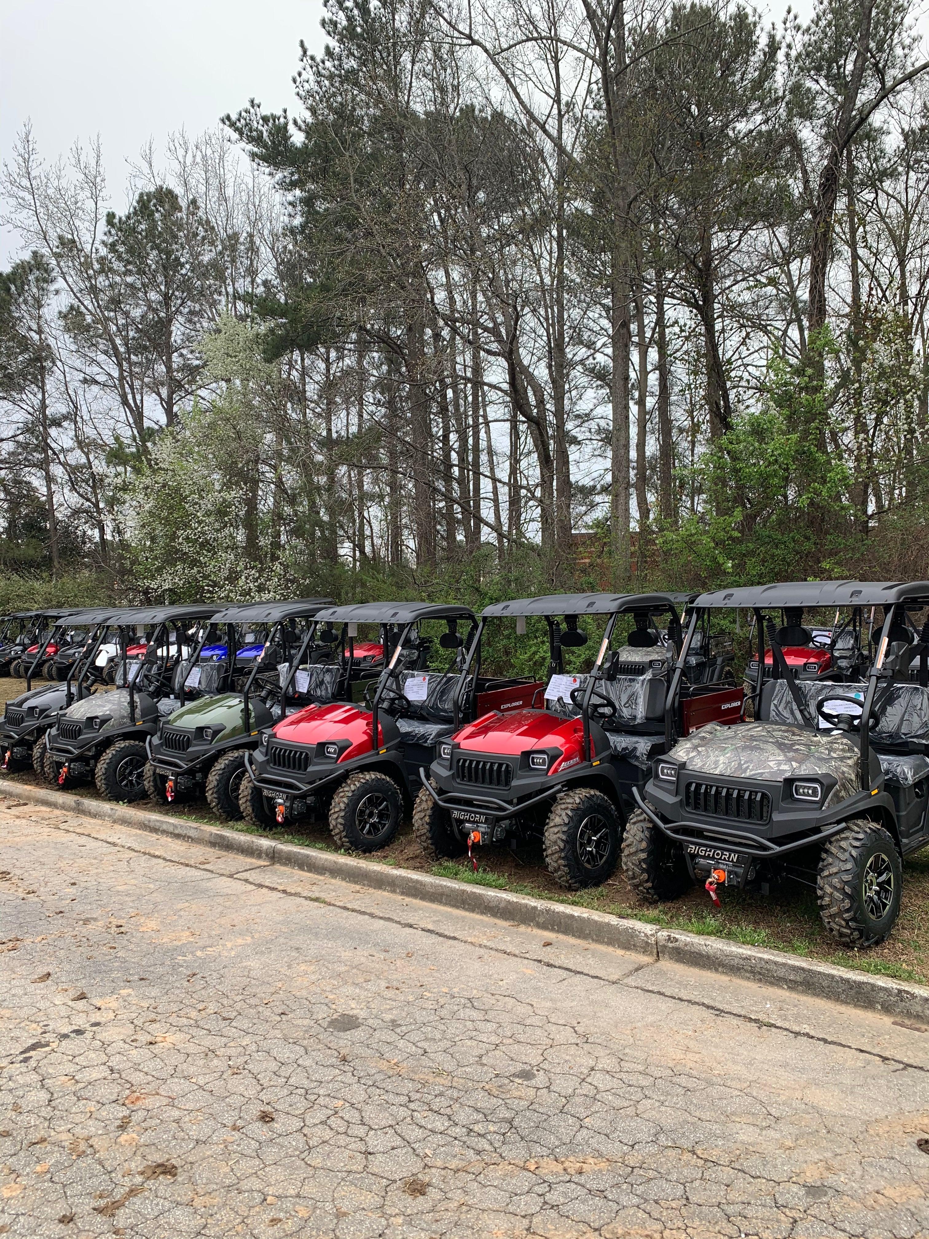 HJS BIGHORN EV5 5000W 4X2 ELECTRIC GOLF CART NEV 60V PASSENGER CAR - TurboPowersports.com