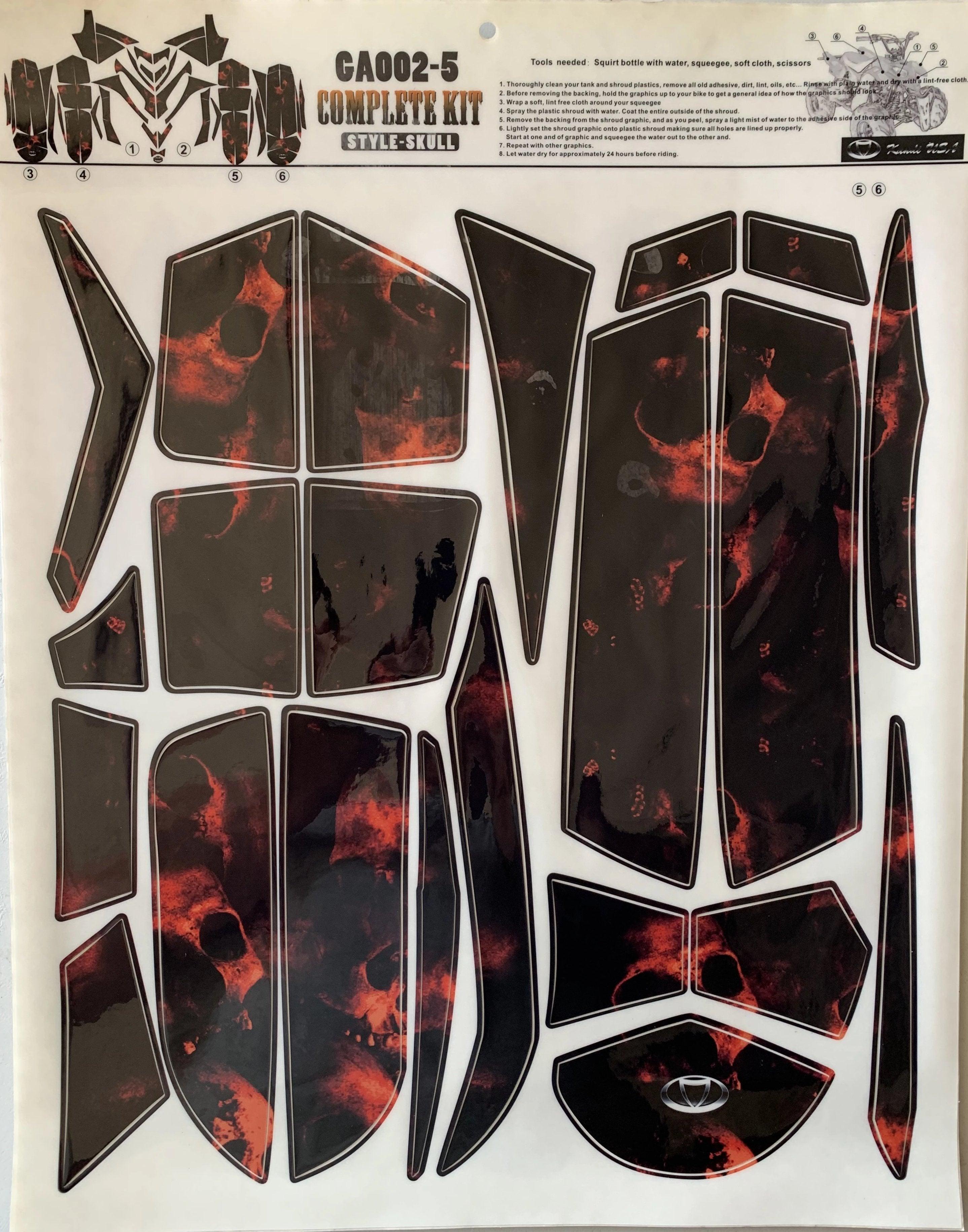 Polaris Predator Outlaw 50 90 110 ATV Quad Graphics Wrap Kits - TurboPowersports.com