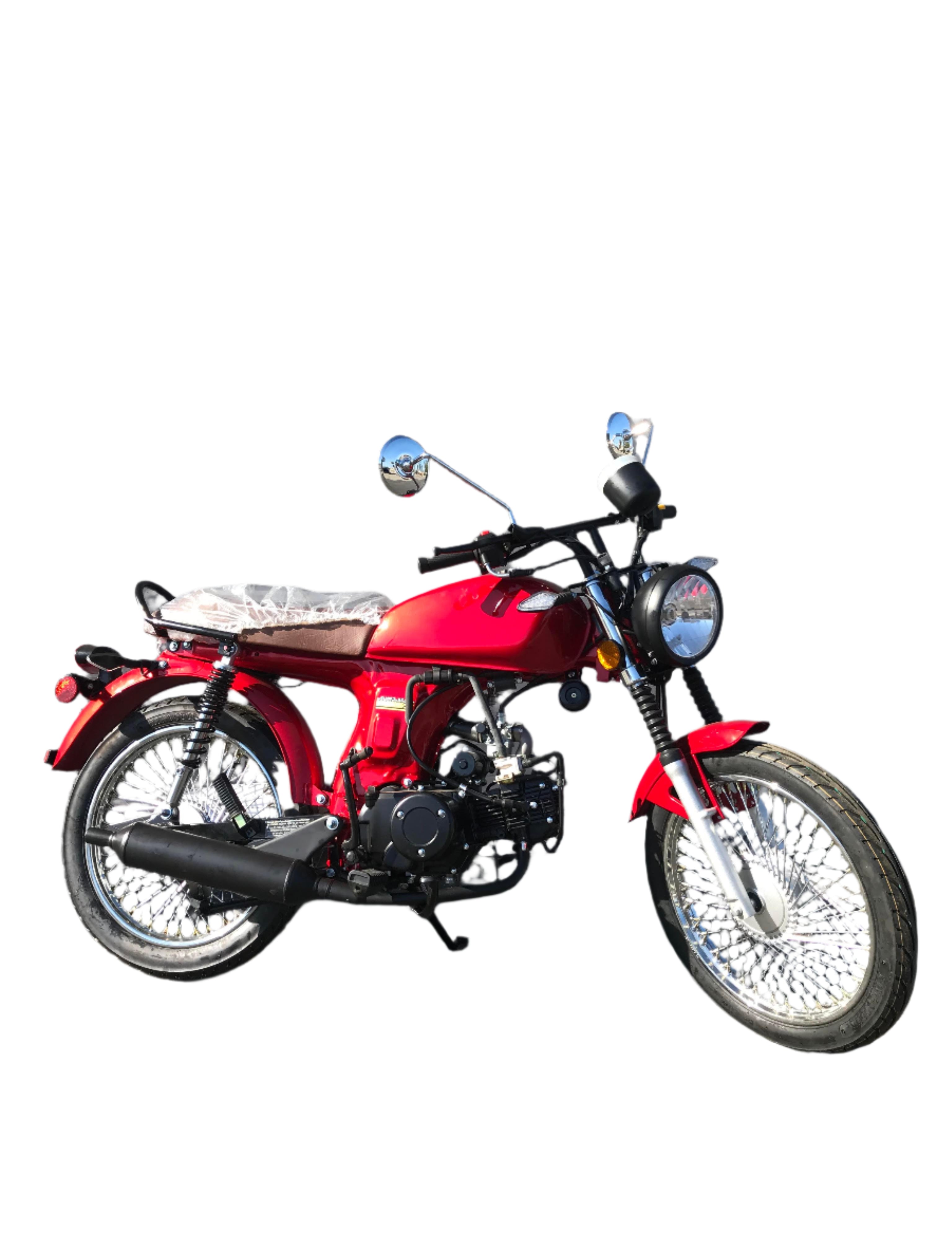 Limited Edition Nostalgia 125cc 4 Speed Simi Automatic -Speed Manual Motorcycle Scooter - TurboPowersports.com