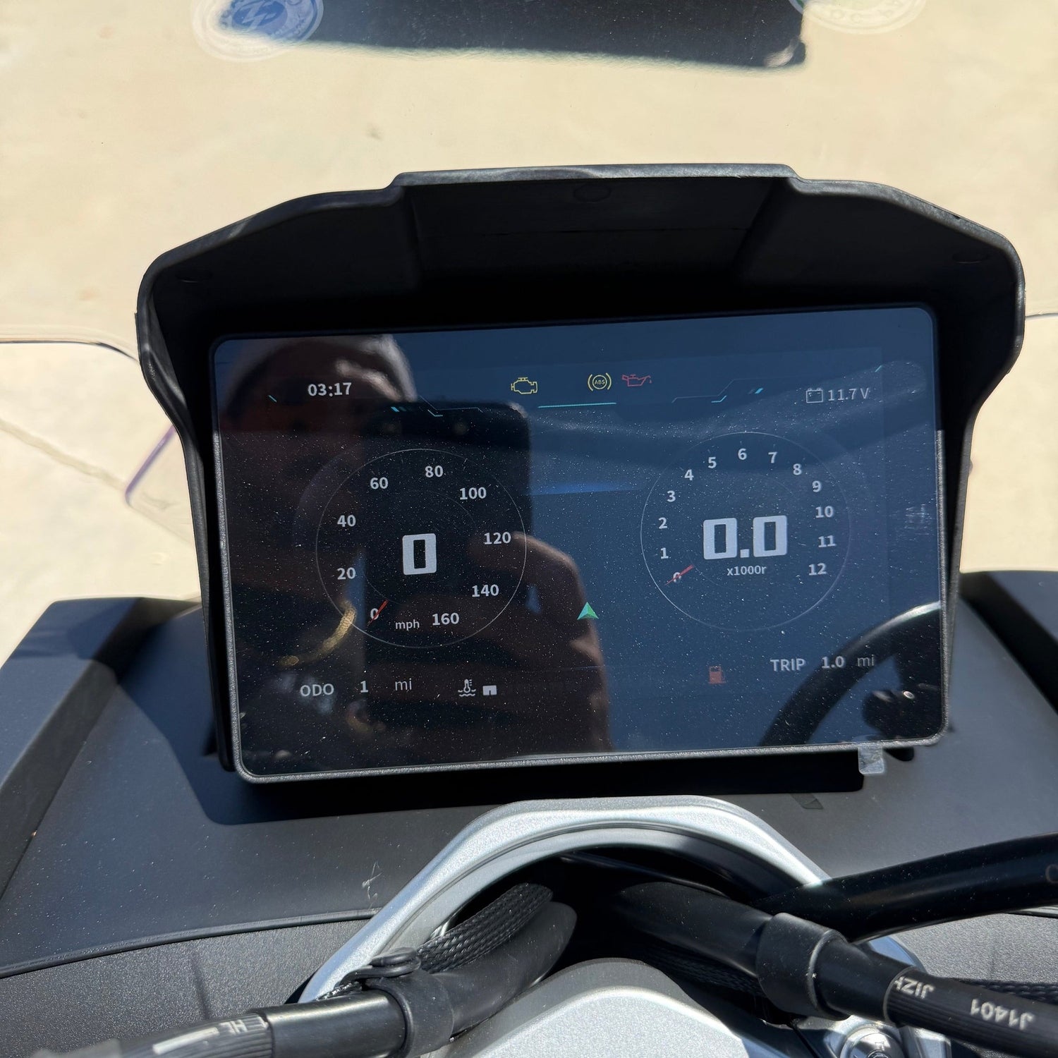 Supermach GC300T digital instrument cluster speedometer display