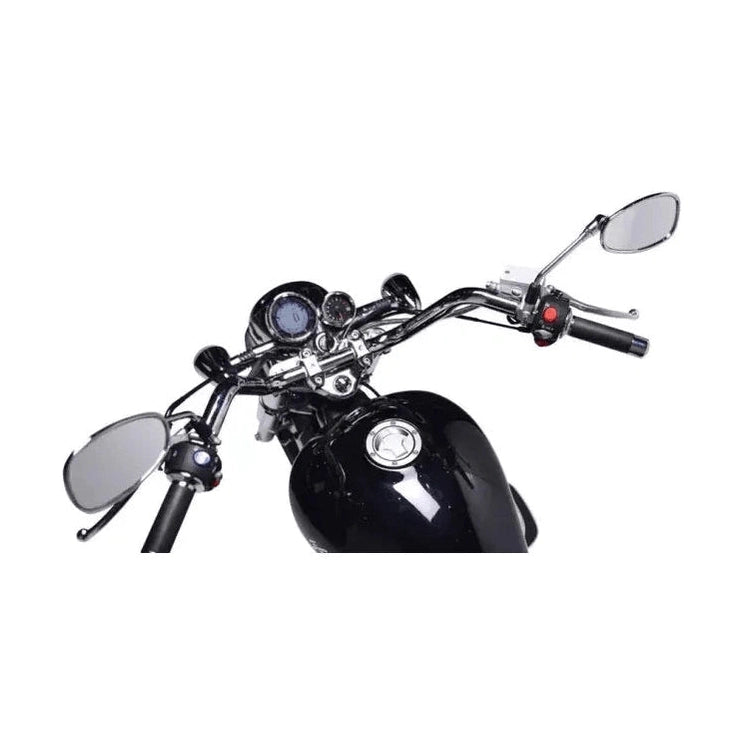 Lifan Lycan 250cc EFI cruiser handlebars, mirrors, and instrument cluster