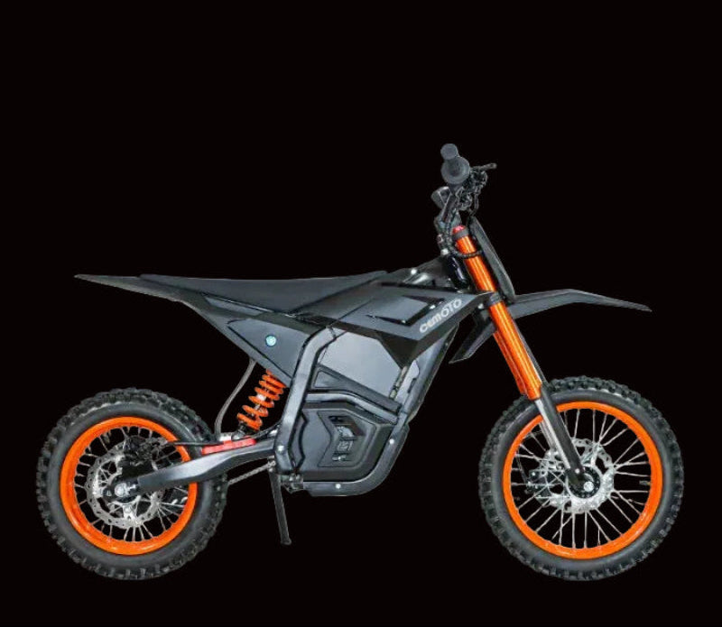 Black and orange Cemoto DO3 3000W Electric Dirt Bike