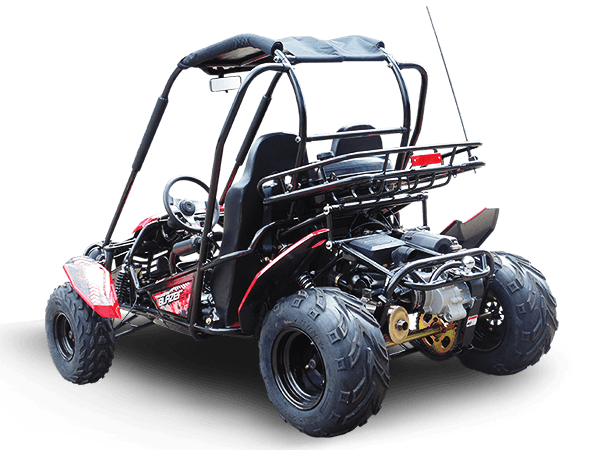 Trailmaster ULTRA BLAZER 200 Go Kart High Back seats, Live Rear Axle, Double A-Arms, Coil Over Shocks