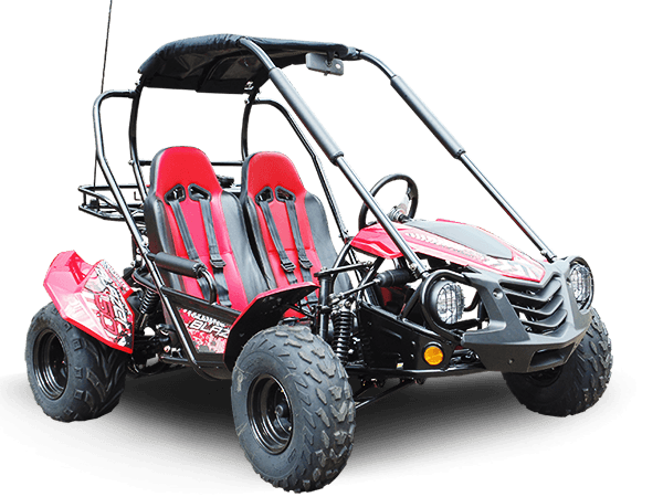 Trailmaster ULTRA BLAZER 200 Go Kart High Back seats, Live Rear Axle, Double A-Arms, Coil Over Shocks