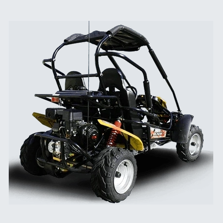 TrailMaster Blazer 200R rear engine assembly with red coil shocks