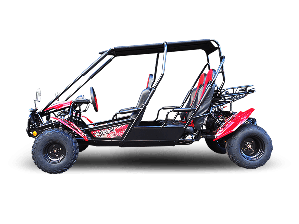 TrailMaster Blazer 4-200X Off Road Adult Buggy Go kart four seater. High Back Seats with race style harness
