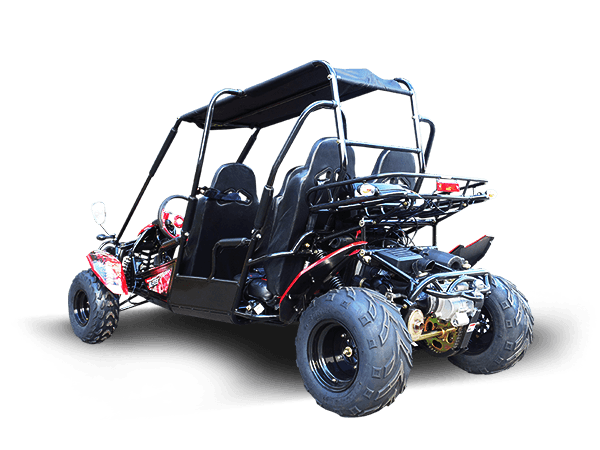 TrailMaster Blazer 4-200X Off Road Adult Buggy Go kart four seater. High Back Seats with race style harness