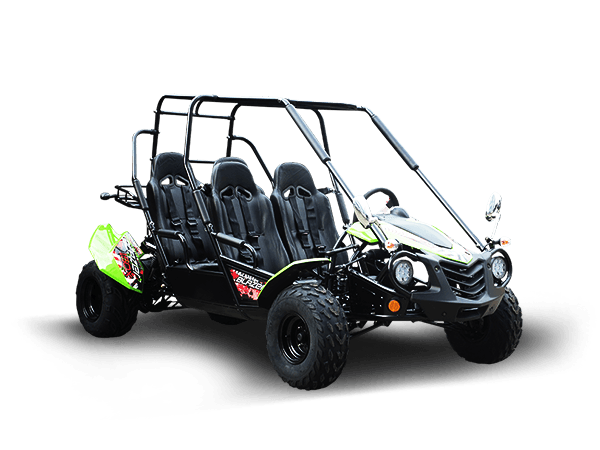 TrailMaster Blazer 4-200X Off Road Adult Buggy Go kart four seater. High Back Seats with race style harness