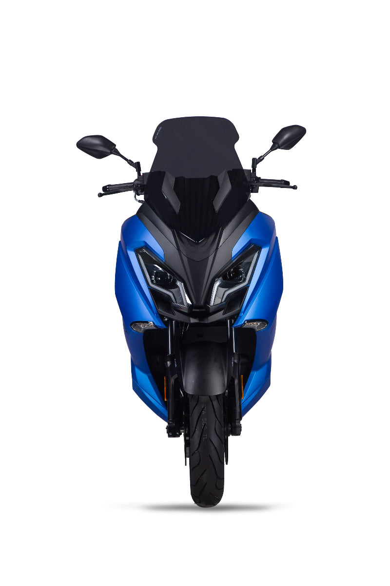 Blue scooter on a white background on sale at turbopowersports.com