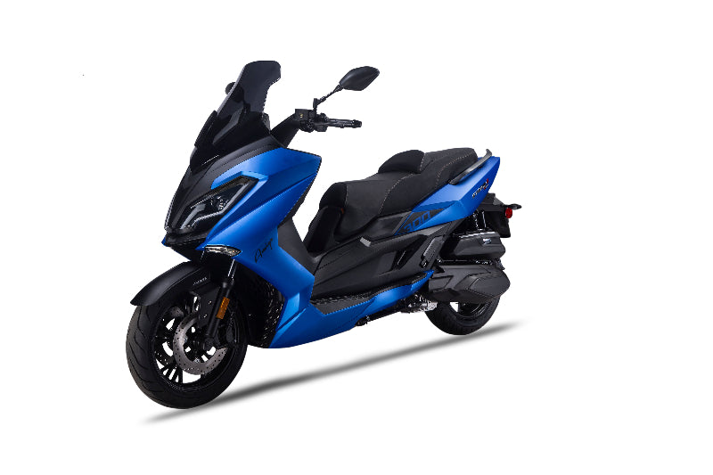 Blue EFI 300cc Amigo storm scooter on sale at turbopowersports.com