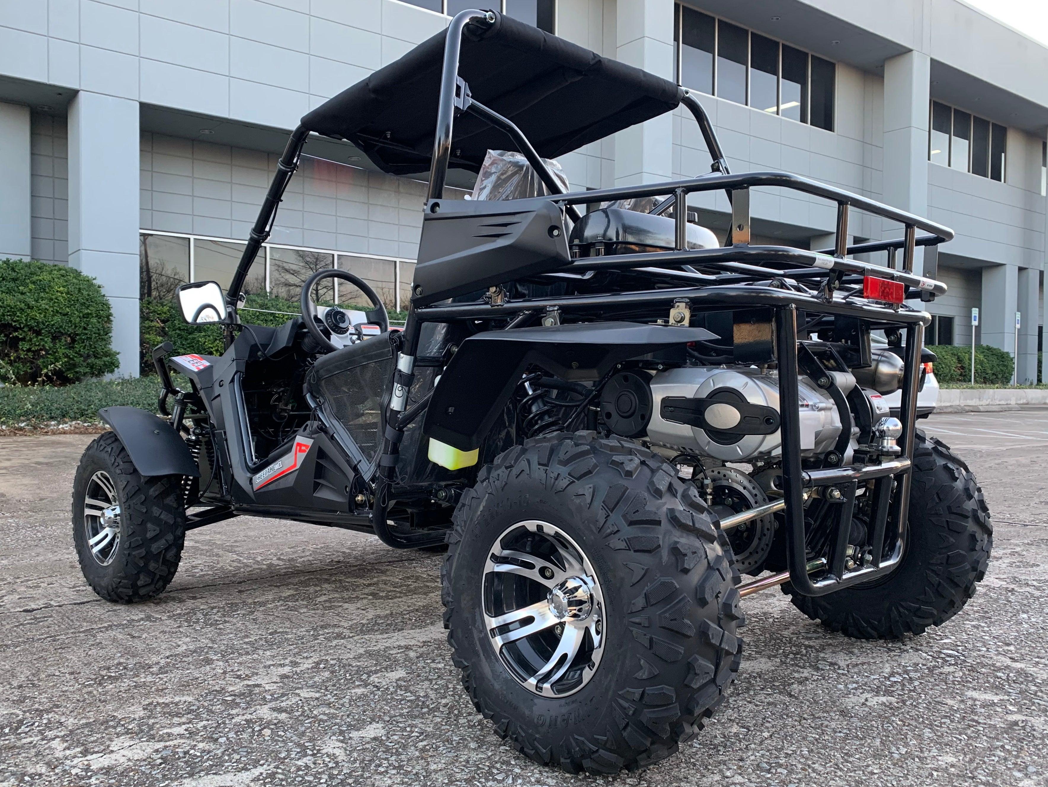 Trailmaster Cheetah 300EX Off Road UTV/Go kart | Fuel Injected Deluxe Adult Version, Center pivot rear end, water cooled motor