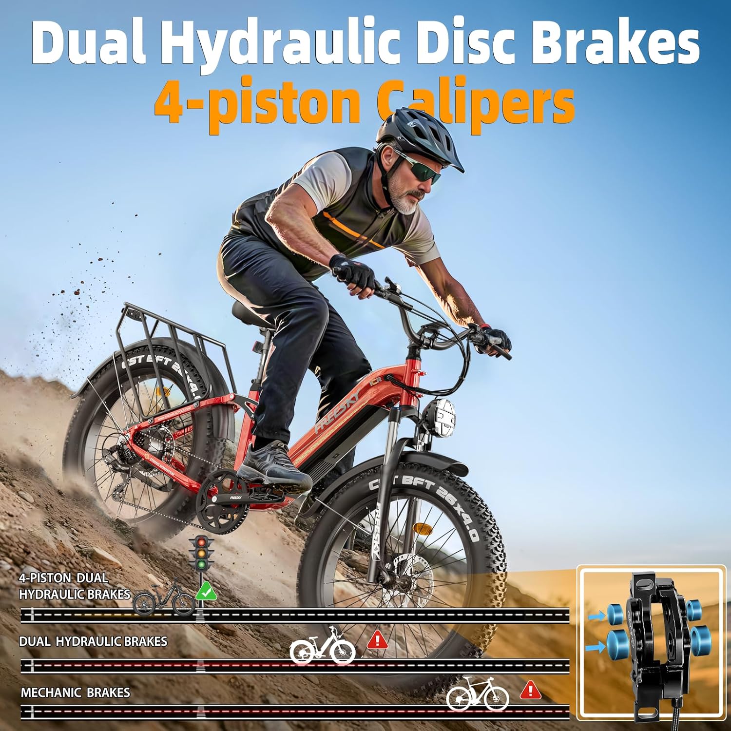 Freesky Wild Cat Ultra 340 Electric Fat Tire Bike|37 MPH