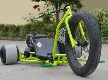 Nueva bicicleta de triciclo de deriva a gasolina, rueda grande motorizada Fat Ryder