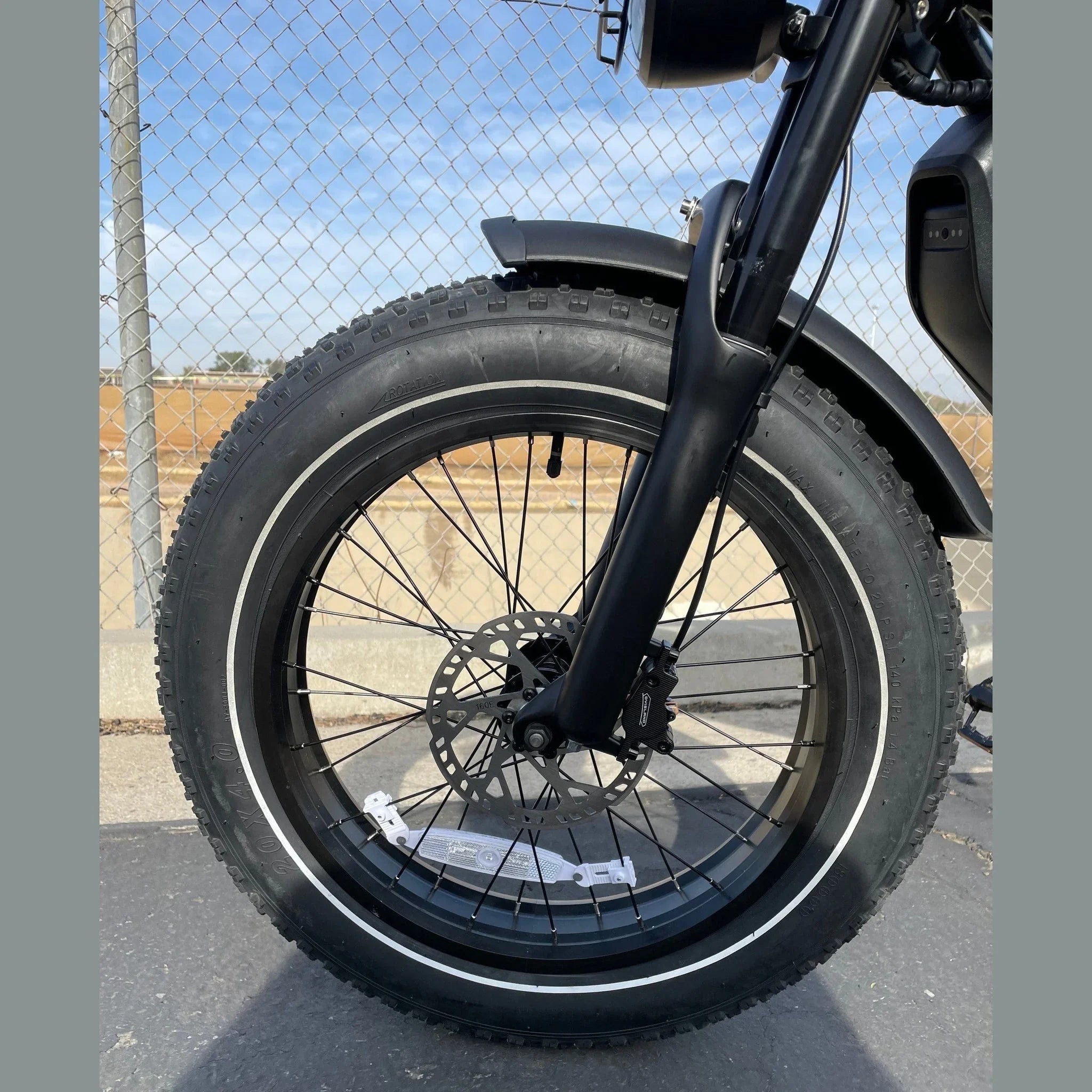 HappyRun G70 front wheel 20-inch fat tire with disc brake rotor
