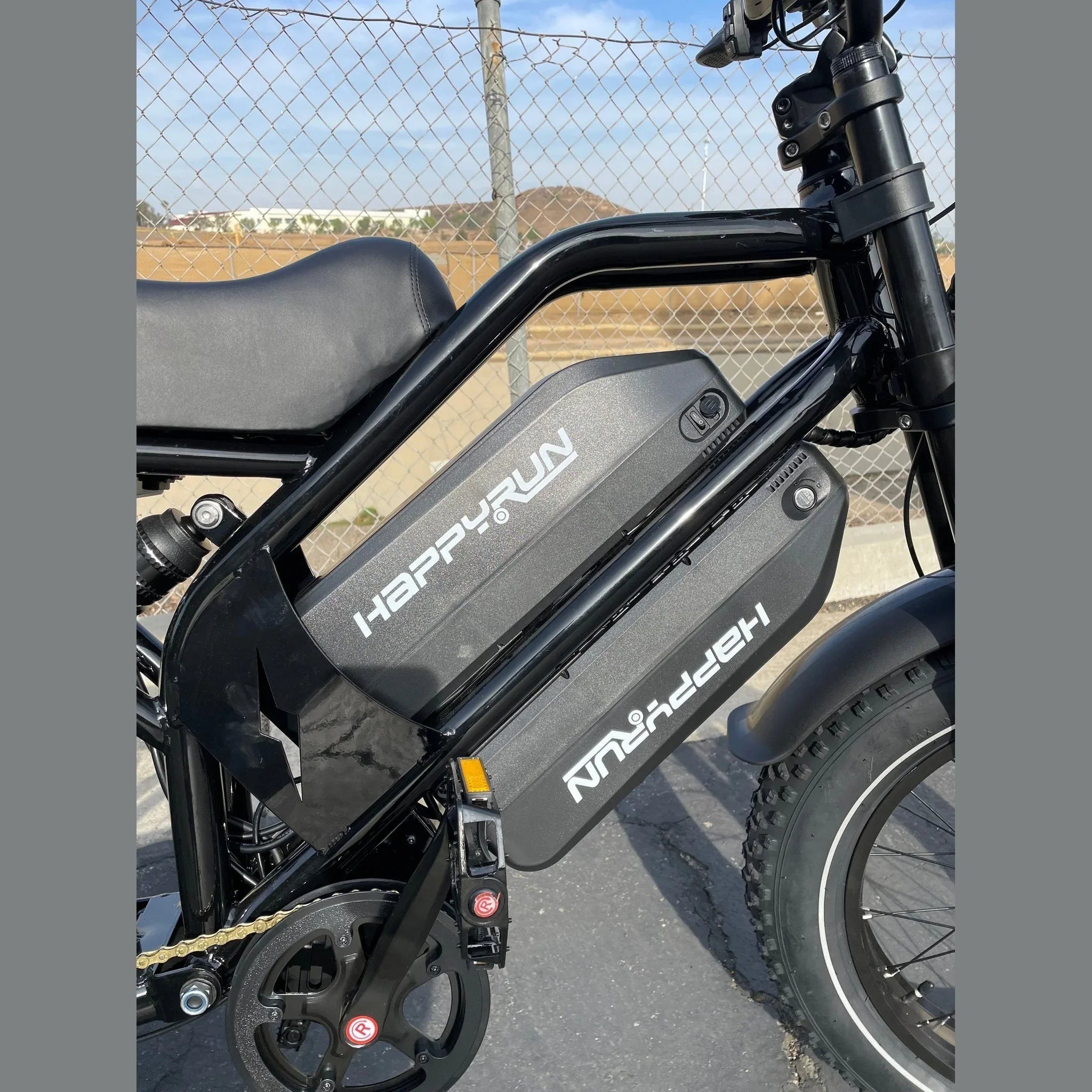 Dual battery pack setup on HappyRun G70 downtube frame
