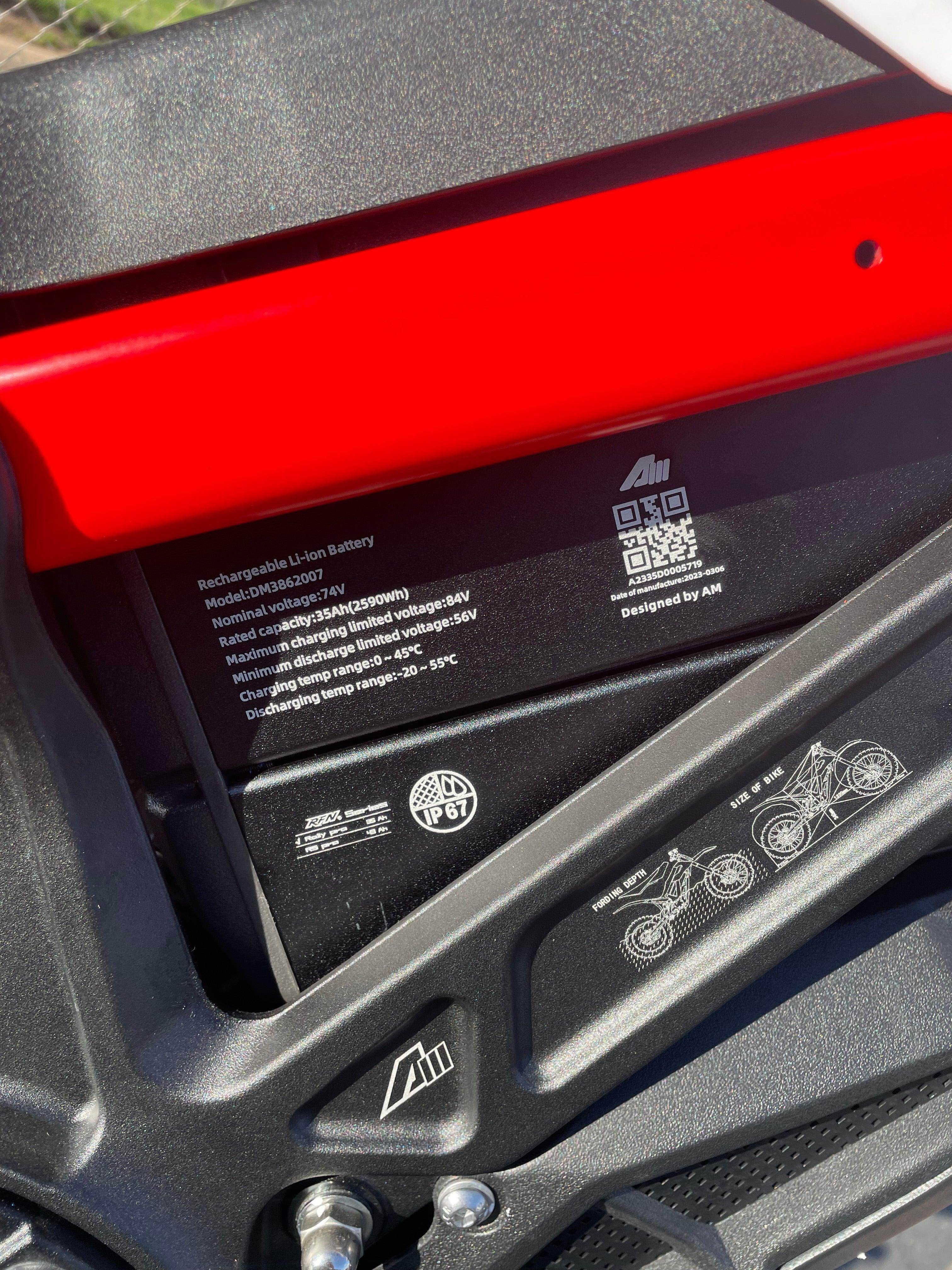 APOLLO RFN Electric Dirt Bikes 74v 12.5Kw