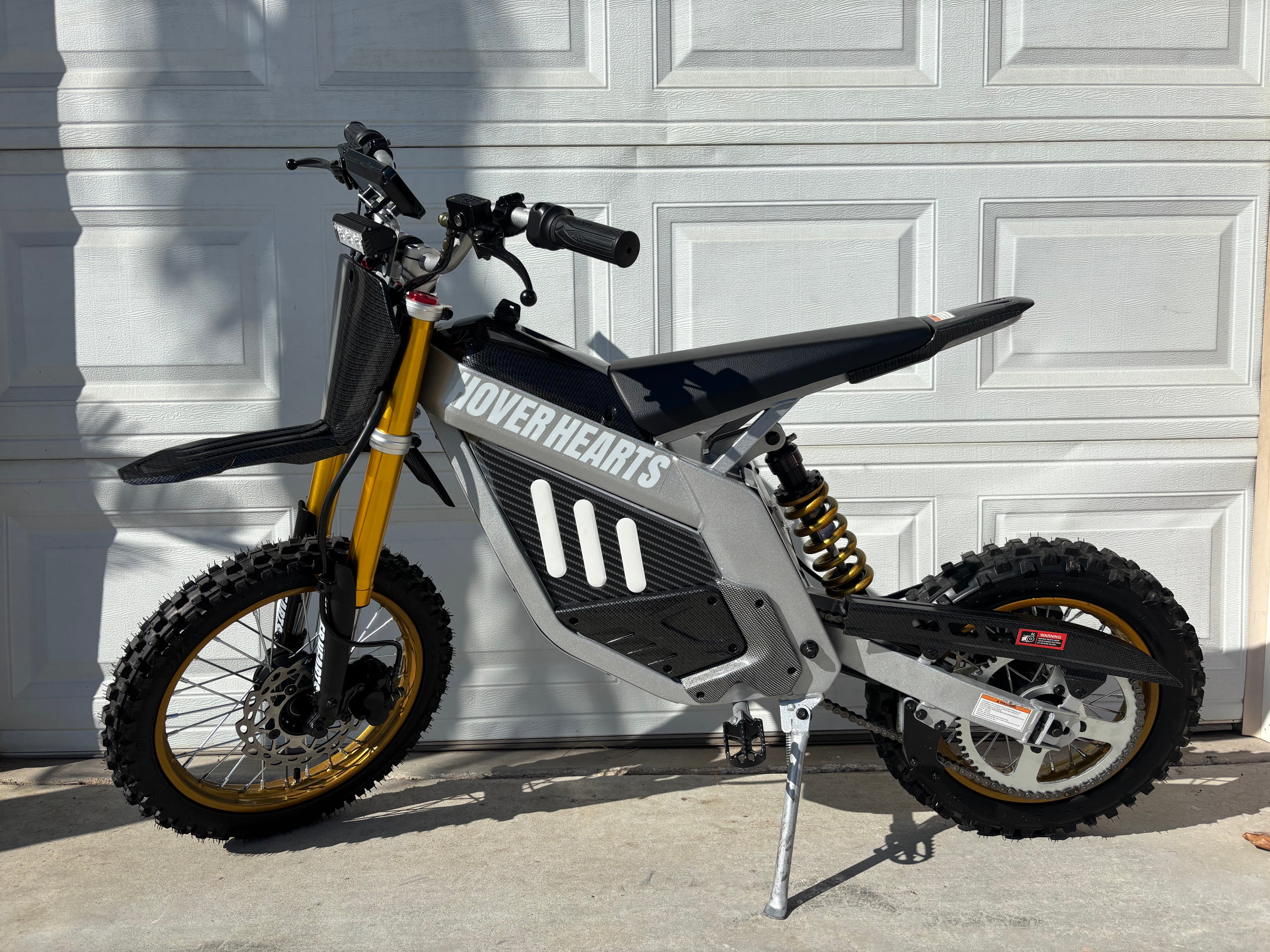 HOVERHEART 48V 3000W(Peak Power)Electric Dirt Bike for Adults - 42Mph Max Speed,Off-Road Motorcycle with Safe LFP Battery and Dual Hydraulic Disc Brakes