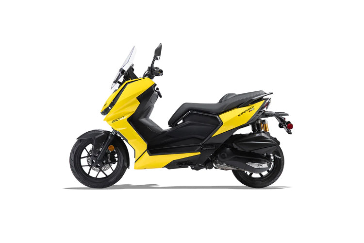 Yellow T16 200cc supermach scooter for sale at turbopowersports.com