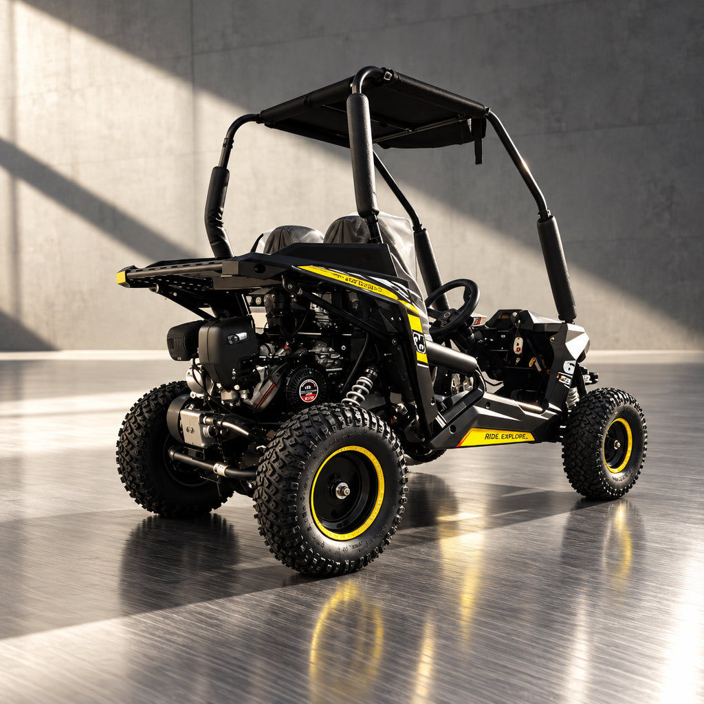 TrailMaster Cheetah 6 rear three-quarter view outdoors