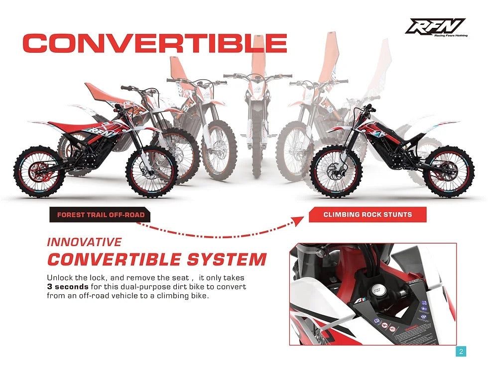 ARES RALLY PRO DLX Electric Dirt Bike