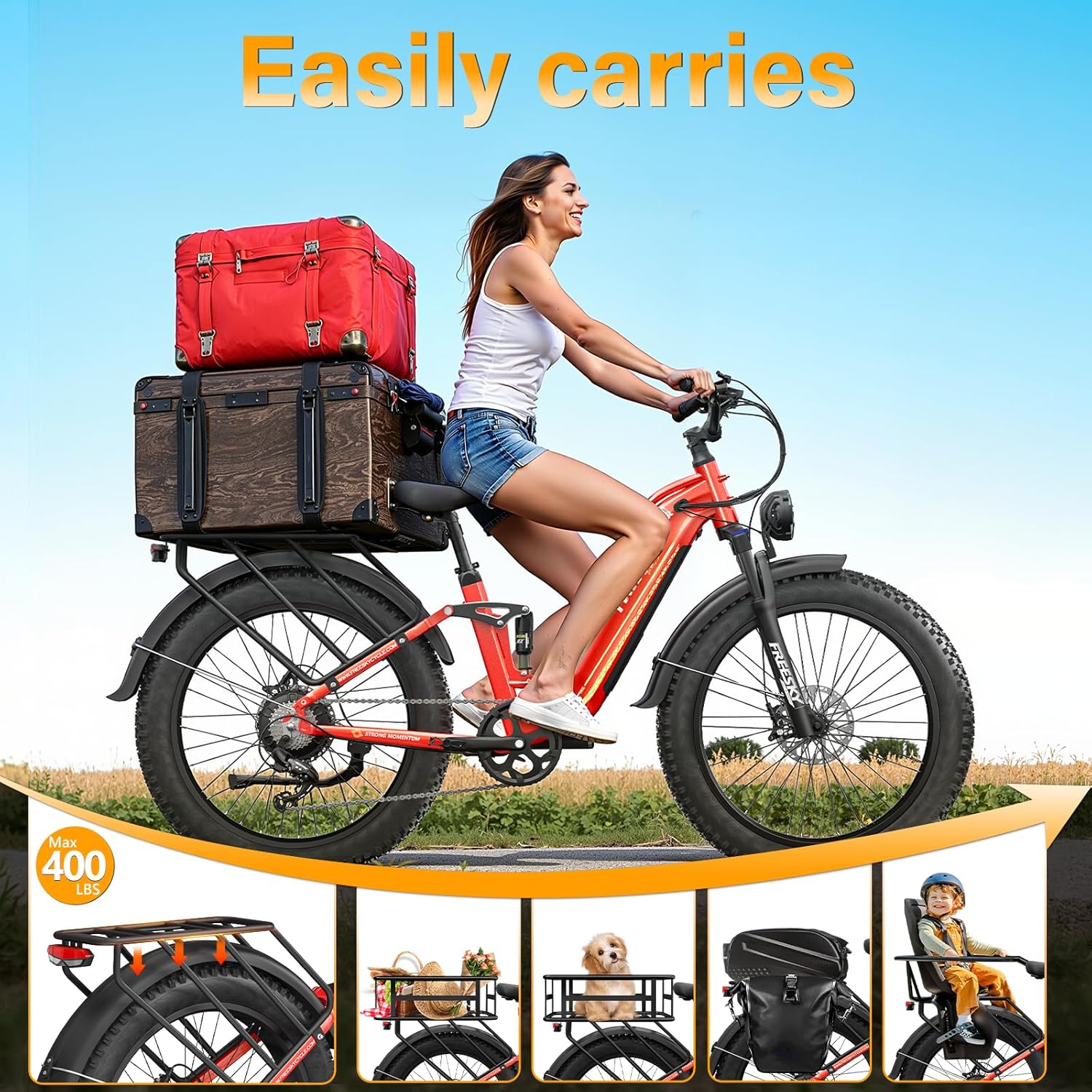 Freesky Wild Cat Ultra 340 Electric Fat Tire Bike|37 MPH