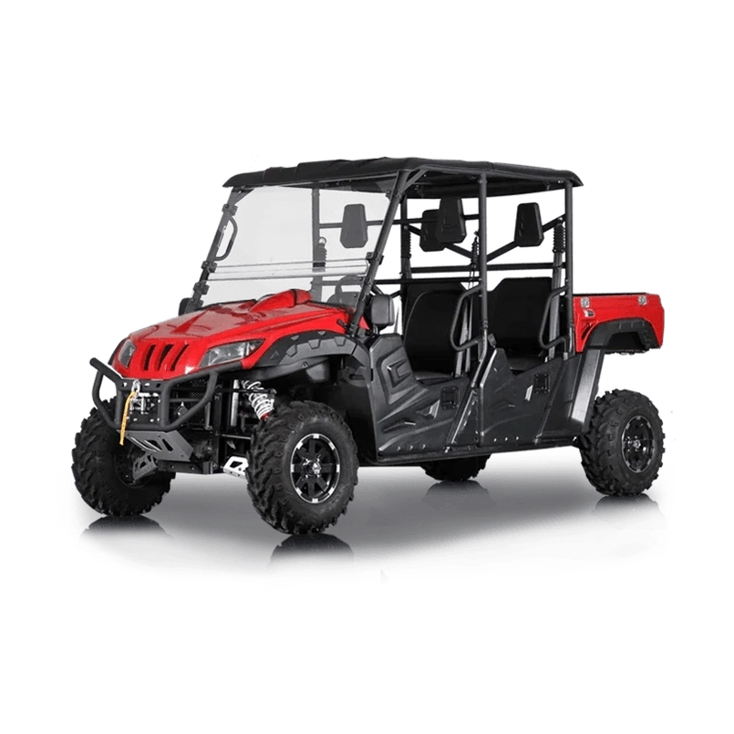 BMS Ranch Pony 700 EFI 4S red and black 4-seat UTV