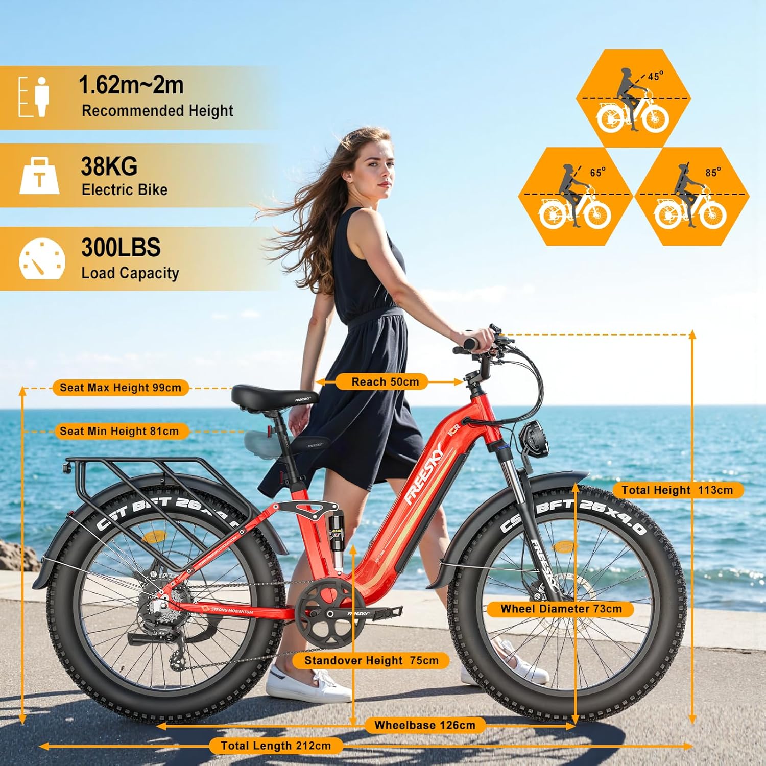 Freesky Wild Cat Ultra 340 Electric Fat Tire Bike|37 MPH