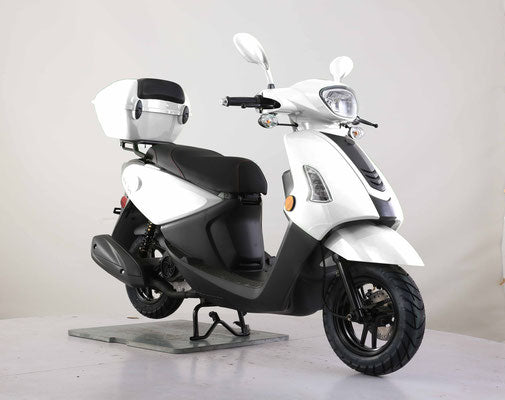 white 50cc jockey scooter 