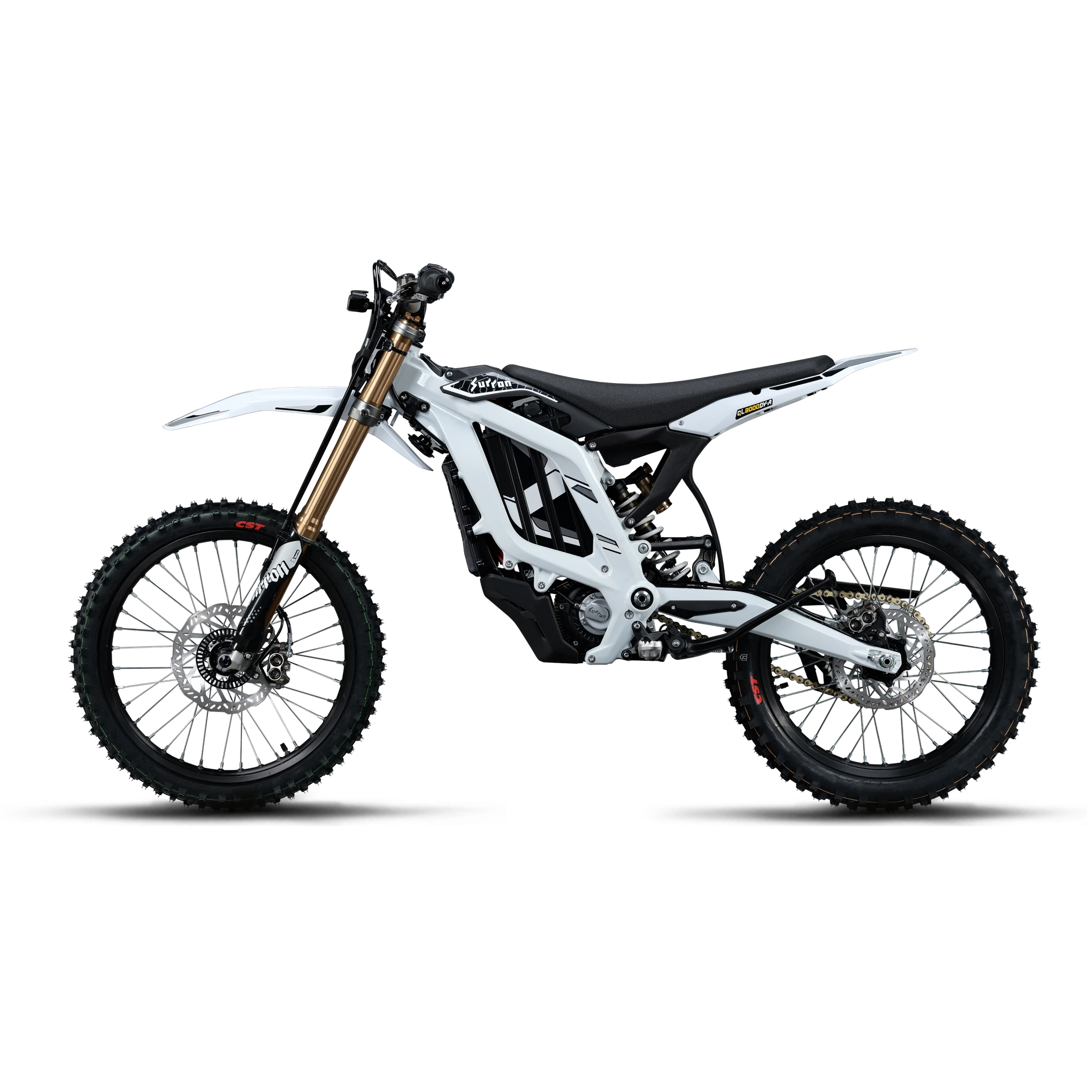 white Surron Light Bee 2 X Electric Dirt Bike