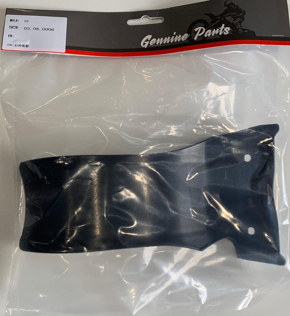 XTR S3 Rear Black plastic Mud Guard