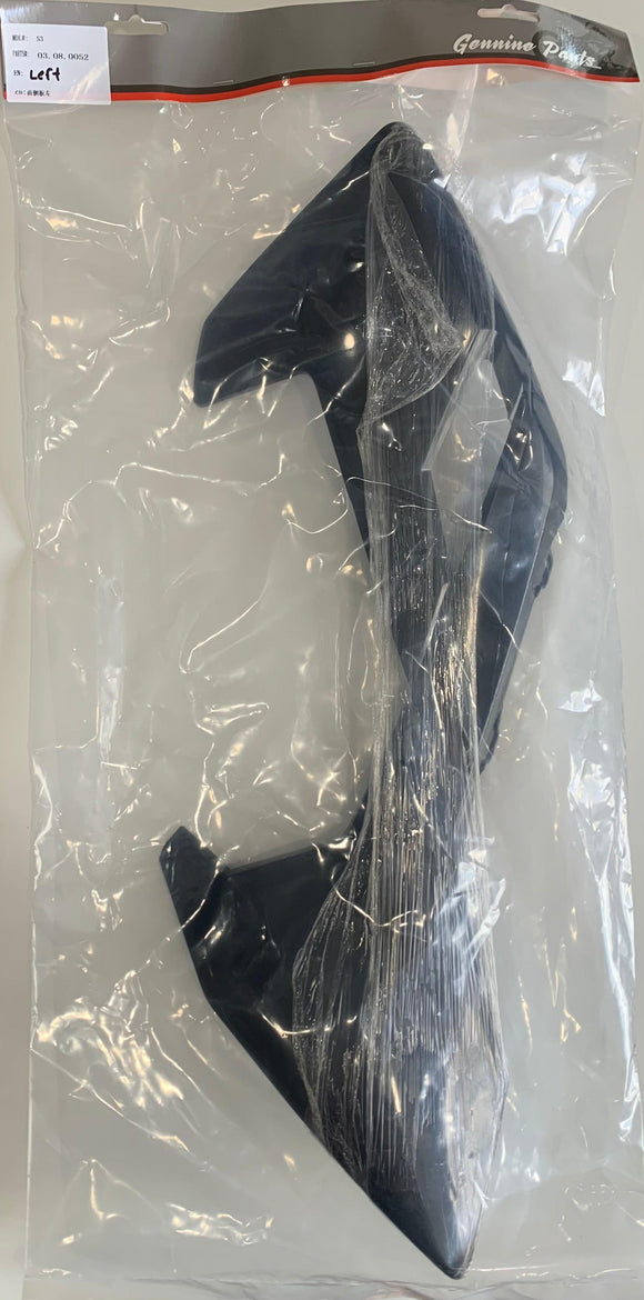 XTR S3 Left Body Panel Black plastic