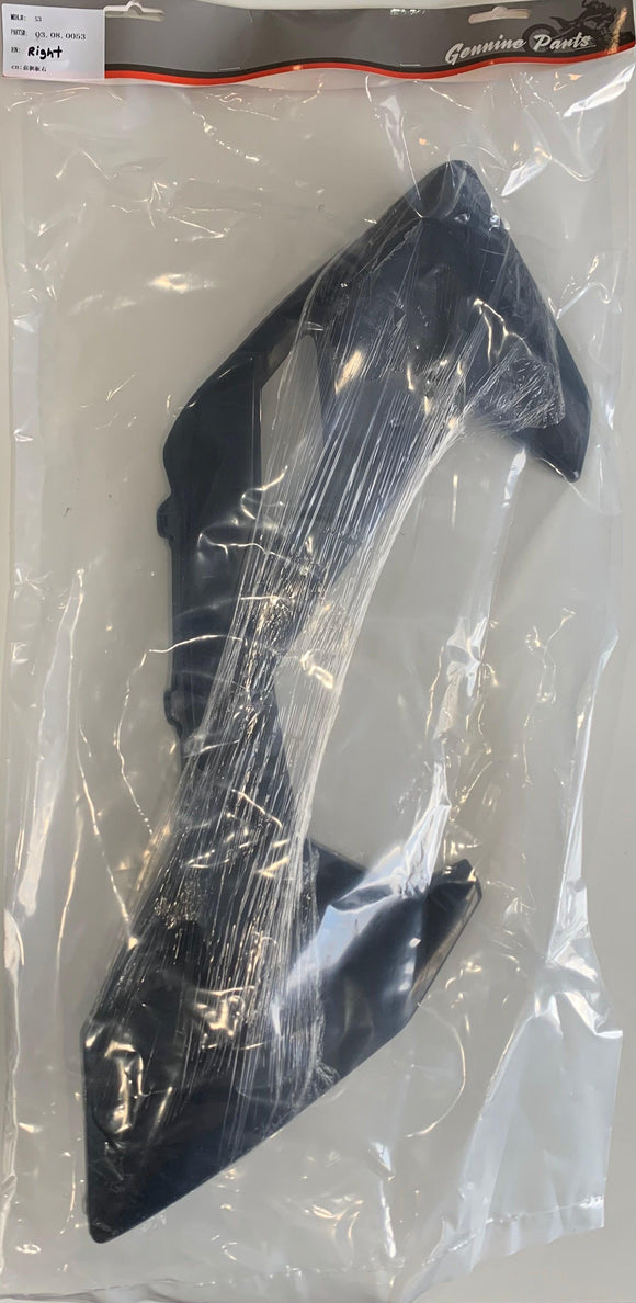 XTR S3 Right Body Panel Black plastic for Pit Bike