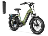 20" ELECTRIC BIKE FAT TIRE FOLDING MINI CRUISER