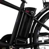 CITY ELECTRIC BICYCLE MEN 26" CAMEL BLACK with PLASTIC BASKET