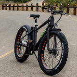 FAT TIRE ELECTRIC BICYCLE 26" CRUISER (BLACK)