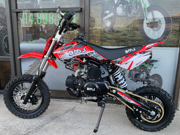 BMS PRO 110cc 4 SPEED SEMI-AUTO DIRT BIKE