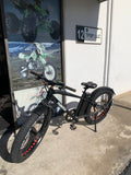 FAT TIRE ELECTRIC BICYCLE 26" CRUISER (BLACK)