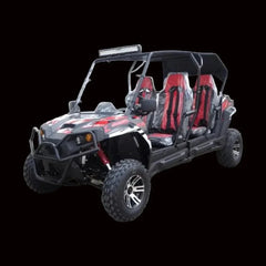 TrailMaster 4 Seat UTV in Red - TurboPowersports.com