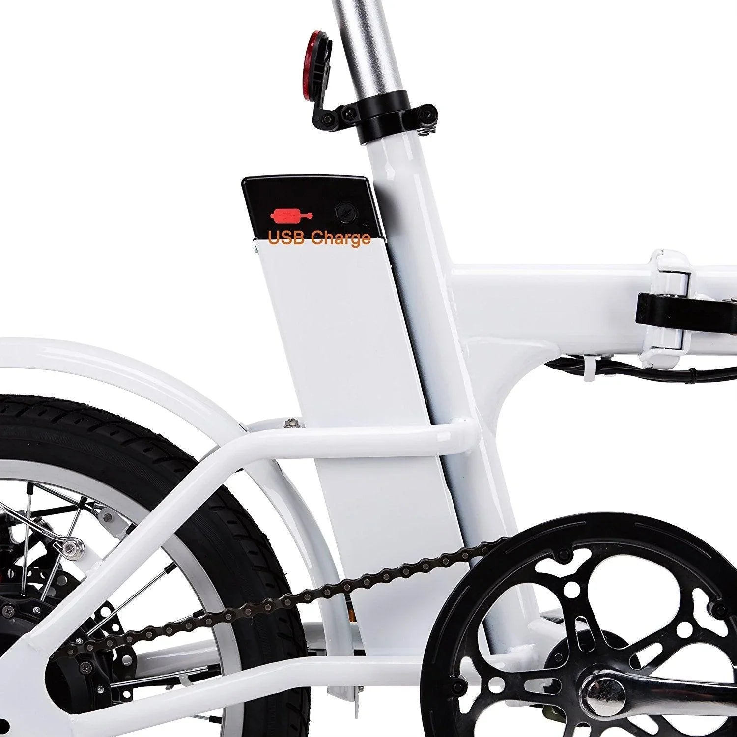 Nakto Skylark Folding Electric Bike, Red