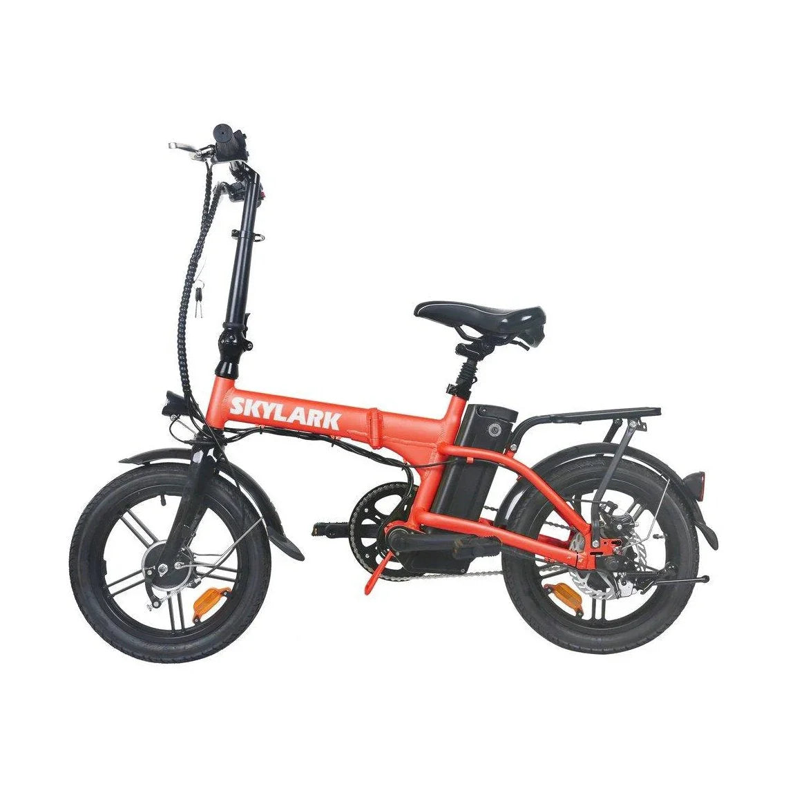 Nakto Skylark Folding Electric Bike, Red