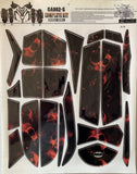 Polaris Outlaw 50 90 110 ATV Quad Graphics Wrap Kits RED SKULL