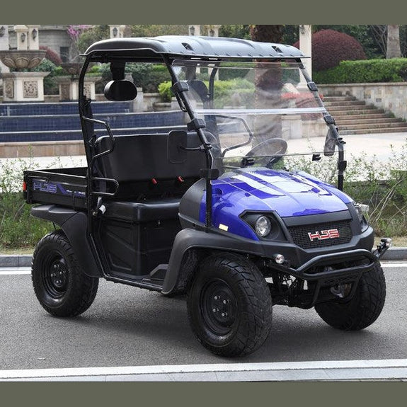 Blue Bighorn 200 VXL 4x2 UTV with roll cage and cargo bed