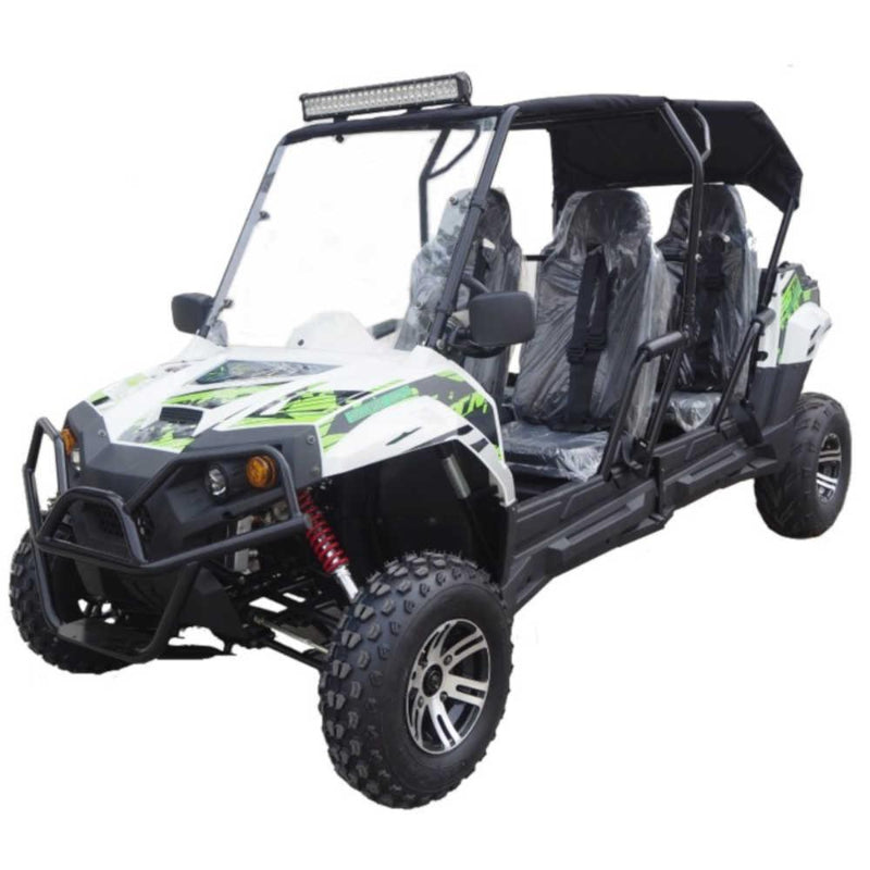 white 4 Seater TrailMaster Challenger 4 300X Limo UTV Utility Vehicle - Challenger4-300X - TurboPowersports.com